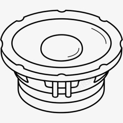 车载音响车载扬声器音频音响图标高清图片