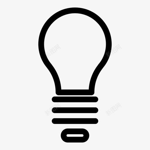 灯泡创造力创新图标svg_新图网 https://ixintu.com 光 创新 创造力 灯泡 灵感