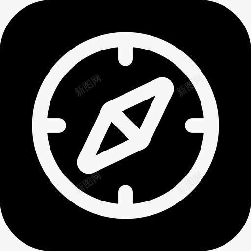 罗盘行程207填充图标svg_新图网 https://ixintu.com 填充 罗盘 行程207