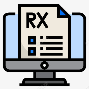 Rx医用179线性颜色图标图标