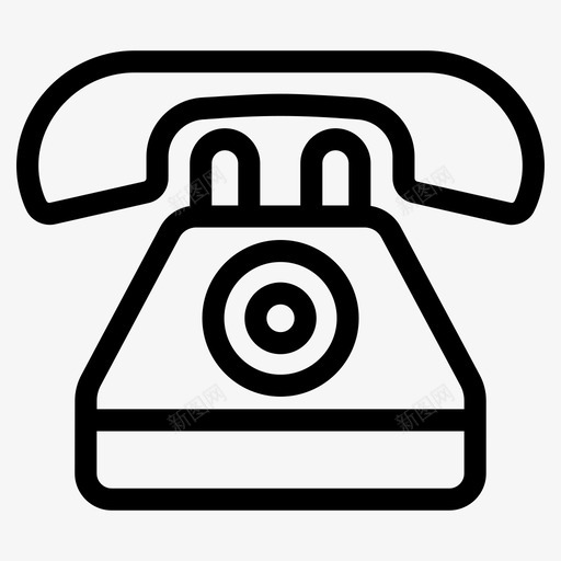 复古固定电话集手持电话旧通信图标svg_新图网 https://ixintu.com 向量 固定 图标 复古 手持 电话 轮廓 通信