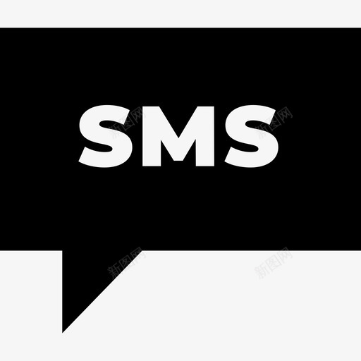短信社交媒体107已填充图标svg_新图网 https://ixintu.com 填充 媒体 短信 社交