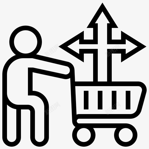 购买行为客户图标svg_新图网 https://ixintu.com 决策 客户 流程 消费者行为 行为 购买