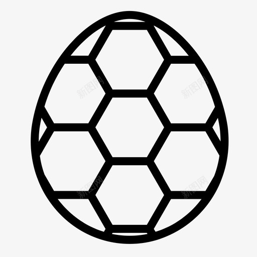 复活节彩蛋艺术寻蛋图标svg_新图网 https://ixintu.com 复活节 寻蛋 彩绘 彩蛋 艺术 轮廓