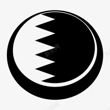 巴林国家国旗图标图标
