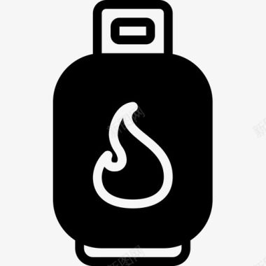 煤气瓶烧烤2加油图标图标