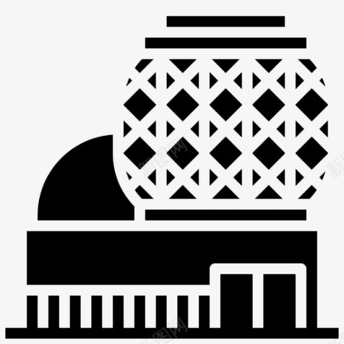 毛纳凯亚天文台建筑和城市毛纳克亚图标图标