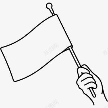 拉手旗民族主义爱国主义图标图标