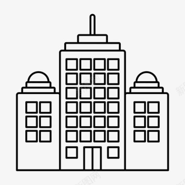 建筑酒店办公室图标图标