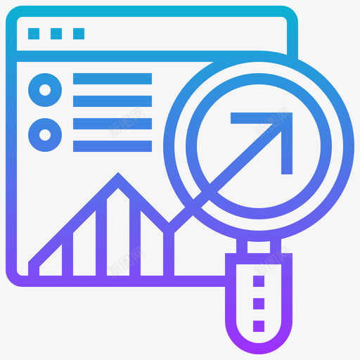 分析统计分析2梯度图标svg_新图网 https://ixintu.com 分析 梯度 统计分析