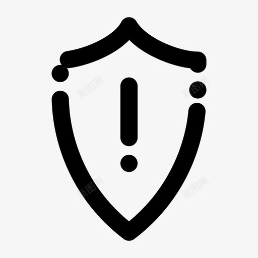 保护安全屏蔽图标svg_新图网 https://ixintu.com 保护 安全 屏蔽 材料 虚线 警告