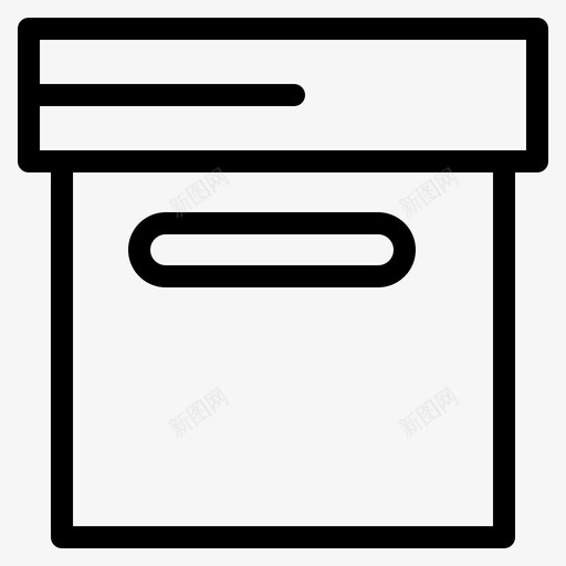 档案盒子基本图标svg_新图网 https://ixintu.com 基本 档案 盒子