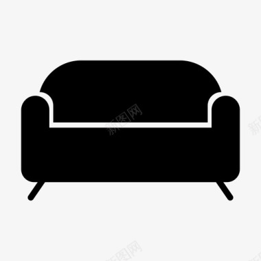 沙发电子商务家具图标图标