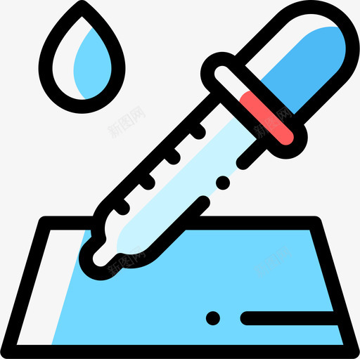 滴管生物学10颜色省略图标svg_新图网 https://ixintu.com 滴管 生物学 省略 颜色