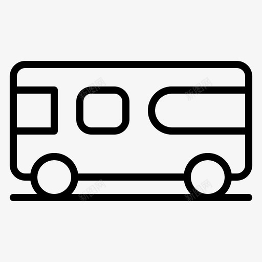 公共汽车组合车货车图标svg_新图网 https://ixintu.com 公共汽车 工具 组合车 货车 车辆