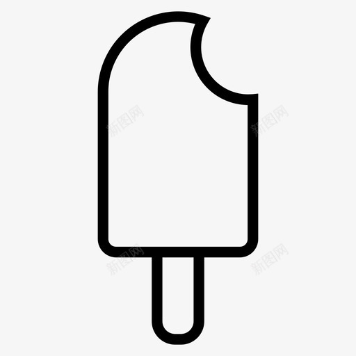 冰激凌美味冰淇淋图标svg_新图网 https://ixintu.com 冰棒 冰淇淋 冰激凌 图标 牛奶 美味
