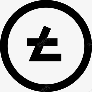 莱特币加密货币28线性图标图标
