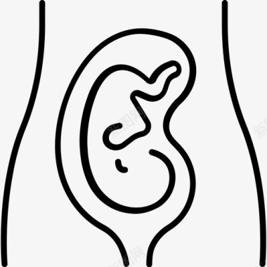 怀孕胚胎胎儿图标图标