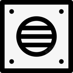 暖通空调通风排风机暖通空调图标高清图片