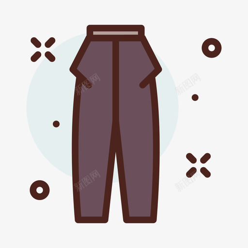 裤子衣服132线性颜色图标svg_新图网 https://ixintu.com 线性颜色 衣服132 裤子