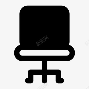 办公椅公司设施图标图标