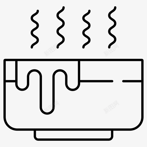 热汤碗汤碗图标svg_新图网 https://ixintu.com 咖啡豆 汤碗 热汤 碗