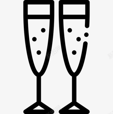 香槟74号餐厅直系图标图标