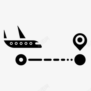 飞机目的地航班图标图标