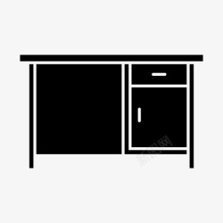 木材1电脑桌桌子家具图标高清图片