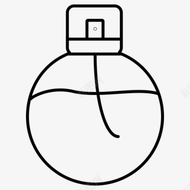 香水瓶液体香水化妆品美容8px图标图标