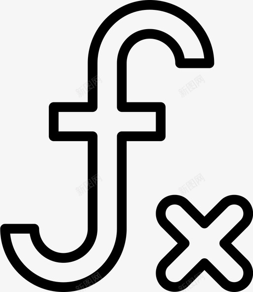 函数密码和货币6线性图标svg_新图网 https://ixintu.com 函数 密码 线性 货币