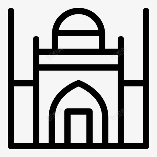 清真寺文化建筑和城市穆斯林图标svg_新图网 https://ixintu.com fa 伊斯兰教 信仰 埃及 城市 宗教 建筑 文化 清真寺 穆斯林
