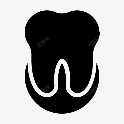 牙齿医疗保健口腔图标svg_新图网 https://ixintu.com 医疗保健 口腔 字形 牙线 牙齿