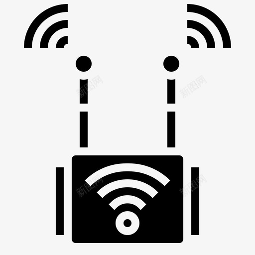 Wifi信号卫星7填充图标svg_新图网 https://ixintu.com Wifi 信号 卫星 填充