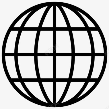 全球地理互联网图标图标