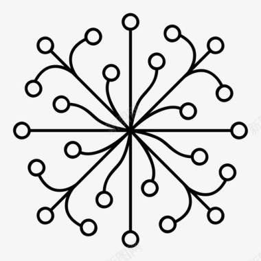 网络网格连接图图标图标
