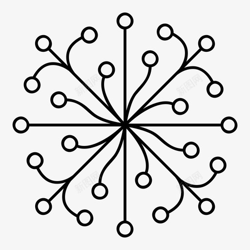 网络网格连接图图标svg_新图网 https://ixintu.com 曲线 系统 网格 网络 节点 连接