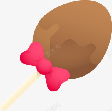巧克力蛋复活节12彩色图标图标