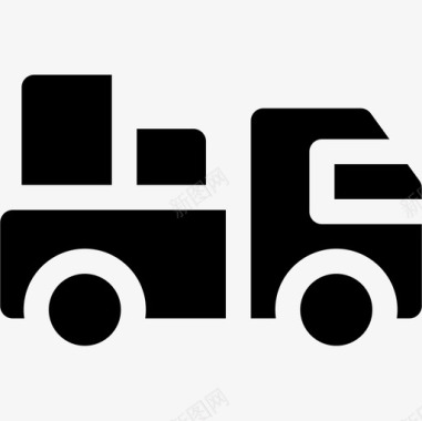 卡车物流85装满图标图标