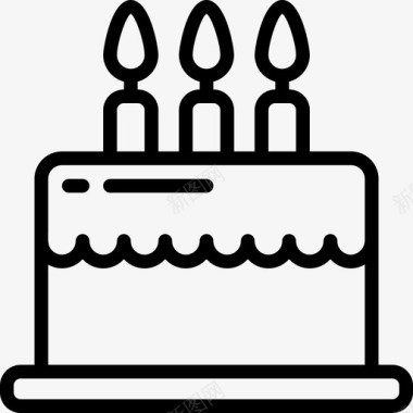生日蛋糕独立日7直系图标图标