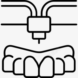 牙科假肢假牙牙科假肢图标高清图片