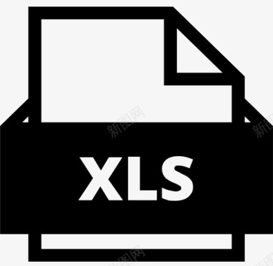 icon file xls图标