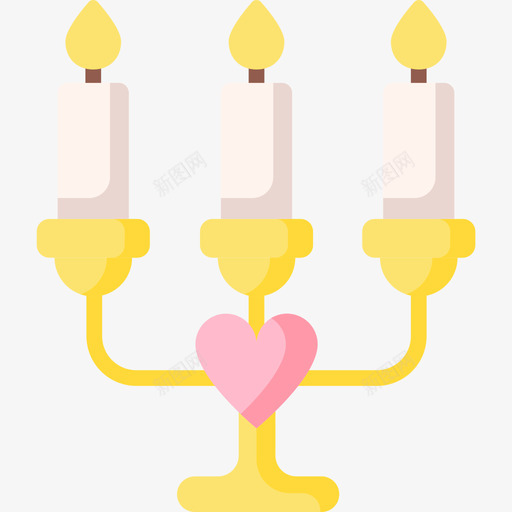 蜡烛婚礼166平的图标svg_新图网 https://ixintu.com 婚礼 平的 蜡烛
