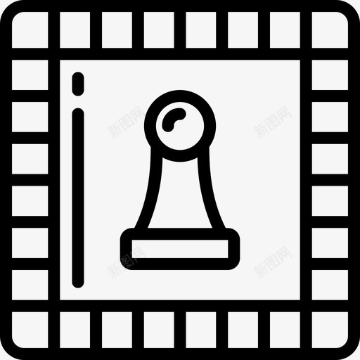 棋盘游戏爱好11直线型图标svg_新图网 https://ixintu.com 棋盘 游戏 爱好 直线 线型