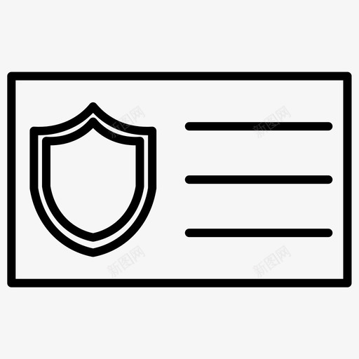 身份证安全粗体行SET146图标svg_新图网 https://ixintu.com SET146 安全 粗体 身份证