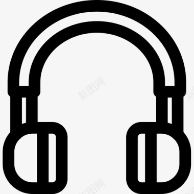 耳机教育226线性图标图标