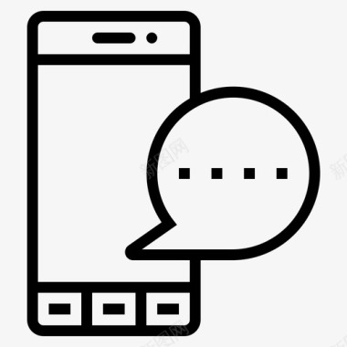 智能手机通讯短信图标图标