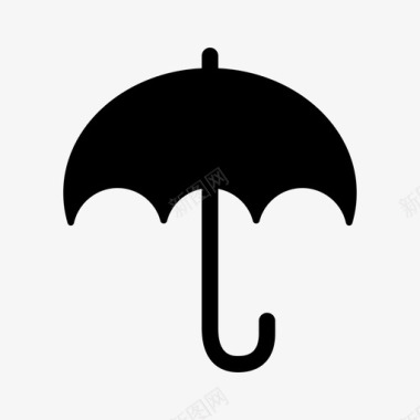 雨伞气候保险图标图标