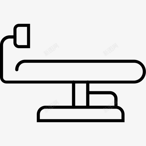 病床轮床医院图标svg_新图网 https://ixintu.com 医学 医院 治疗 病床 轮床