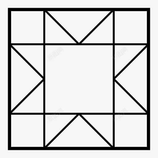 补丁方块图案图标svg_新图网 https://ixintu.com 图案 方块 星形 模板 正方形 补丁